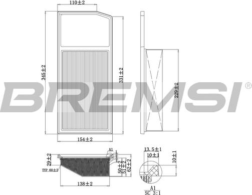 Bremsi FA0206 - Filtre à air droxauto.com