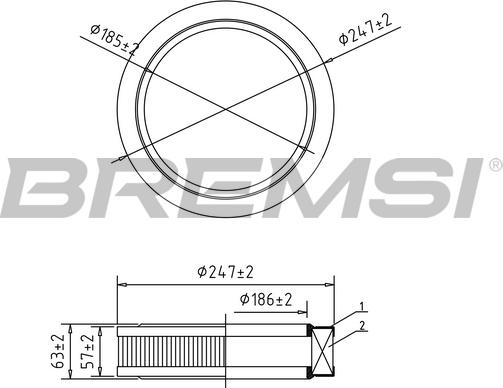 Bremsi FA1631 - Filtre à air droxauto.com