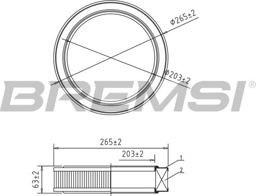 Bremsi FA1638 - Filtre à air droxauto.com