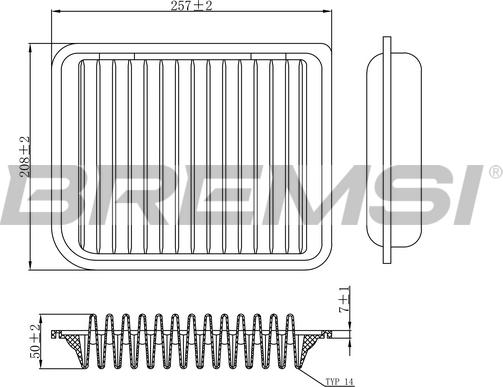 Bremsi FA1186 - Filtre à air droxauto.com