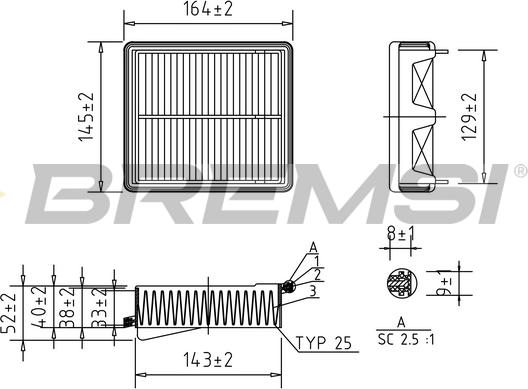 Bremsi FA1135 - Filtre à air droxauto.com
