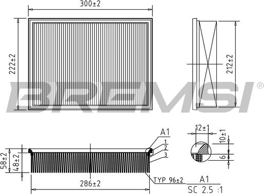 Bremsi FA1394 - Filtre à air droxauto.com