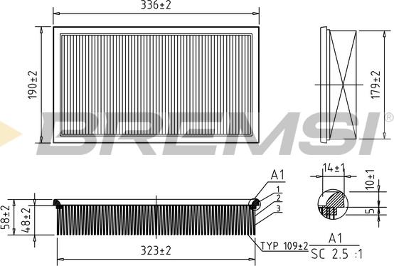 Bremsi FA1370 - Filtre à air droxauto.com