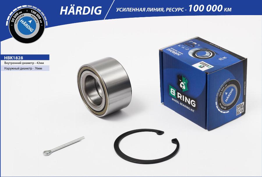 B-RING HBK1828 - Kit de roulements de roue droxauto.com