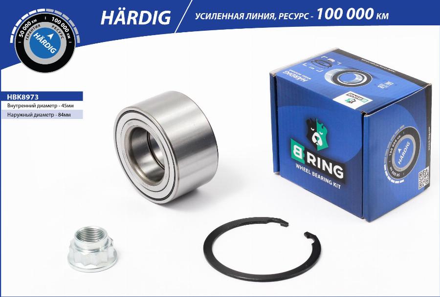B-RING HBK8973 - Kit de roulements de roue droxauto.com
