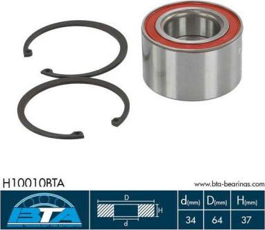 BTA H10010BTA - Kit de roulements de roue droxauto.com