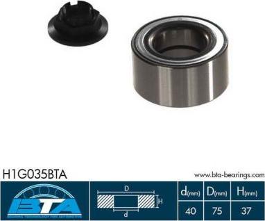 BTA H1G035BTA - Kit de roulements de roue droxauto.com