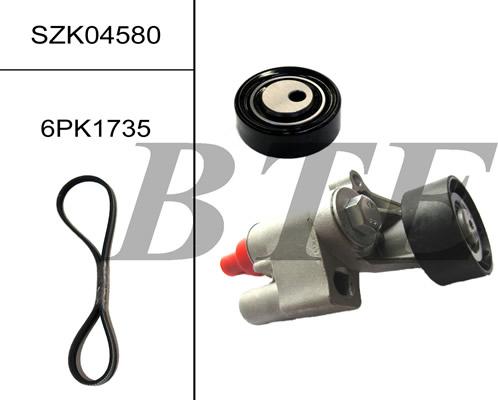 BTE SZK04580 - Jeu de courroies trapézoïdales à nervures droxauto.com