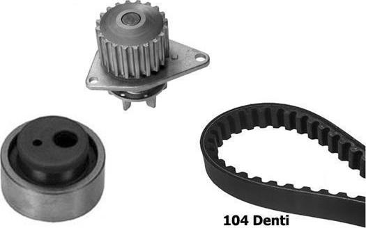 BUGATTI KBU5504A - Pompe à eau + kit de courroie de distribution droxauto.com