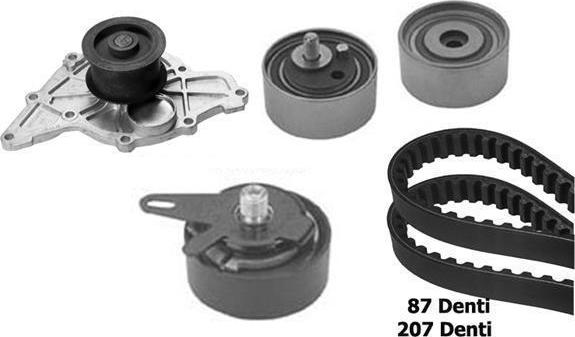 BUGATTI KBU5115A - Pompe à eau + kit de courroie de distribution droxauto.com