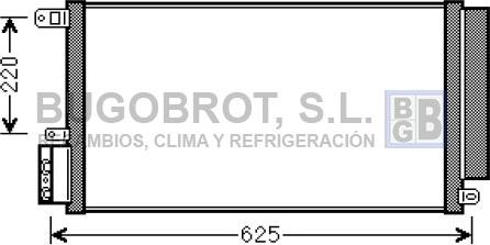 BUGOBROT 62-AL5115 - Condensateur, climatisation droxauto.com