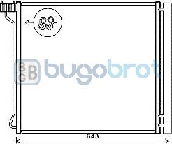 BUGOBROT 62-BW5474 - Condensateur, climatisation droxauto.com