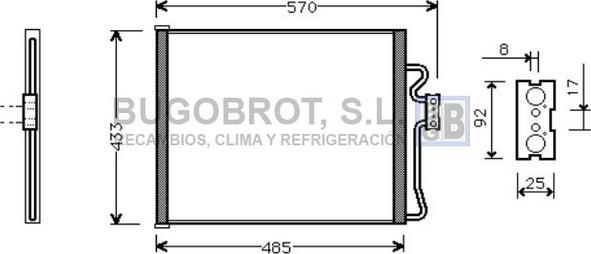 BUGOBROT 62-BW5185 - Condensateur, climatisation droxauto.com