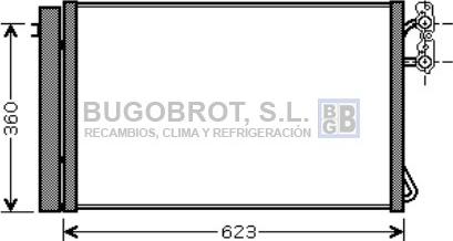 BUGOBROT 62-BW5295 - Condensateur, climatisation droxauto.com