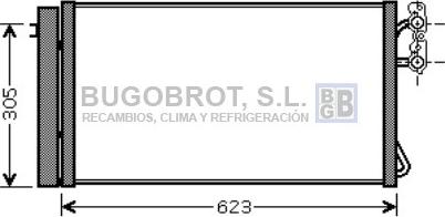 BUGOBROT 62-BW5296 - Condensateur, climatisation droxauto.com
