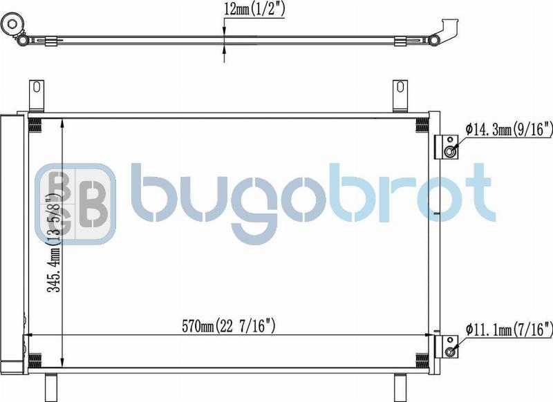 BUGOBROT 62-CI9001 - Condensateur, climatisation droxauto.com