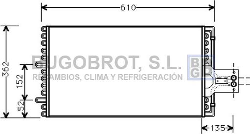 BUGOBROT 62-CN5099 - Condensateur, climatisation droxauto.com