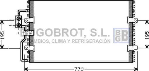BUGOBROT 62-CN5093 - Condensateur, climatisation droxauto.com