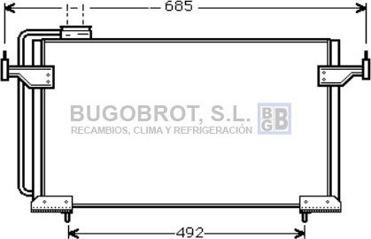 BUGOBROT 62-CN5087 - Condensateur, climatisation droxauto.com