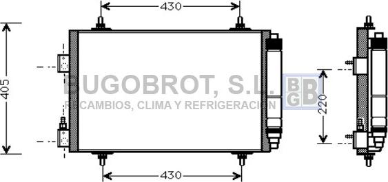 BUGOBROT 62-CN5192 - Condensateur, climatisation droxauto.com