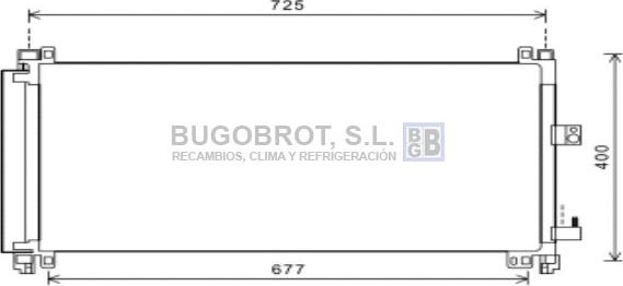 BUGOBROT 62-CN5273 - Condensateur, climatisation droxauto.com