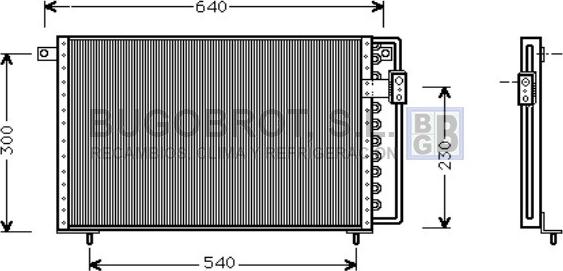BUGOBROT 62-CR5036 - Condensateur, climatisation droxauto.com