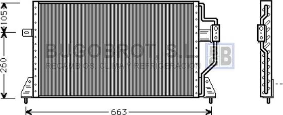 BUGOBROT 62-CR5024 - Condensateur, climatisation droxauto.com