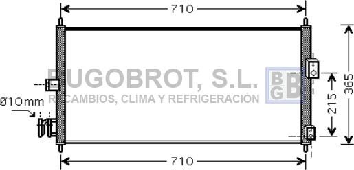 BUGOBROT 62-DN5311 - Condensateur, climatisation droxauto.com