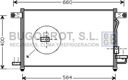 BUGOBROT 62-DW5061 - Condensateur, climatisation droxauto.com