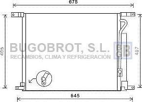 BUGOBROT 62-DW5139 - Condensateur, climatisation droxauto.com