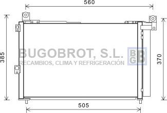 BUGOBROT 62-FD5486 - Condensateur, climatisation droxauto.com