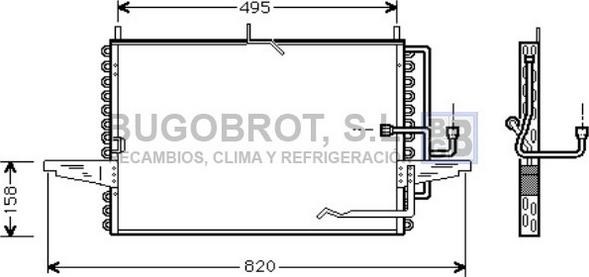 BUGOBROT 62-FD5255 - Condensateur, climatisation droxauto.com
