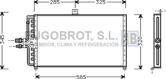 BUGOBROT 62-FD5234 - Condensateur, climatisation droxauto.com