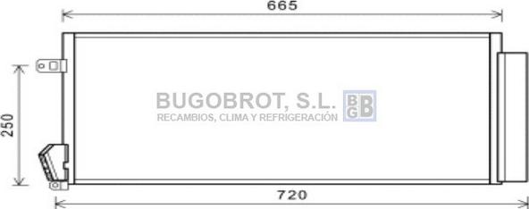 BUGOBROT 62-FT5396 - Condensateur, climatisation droxauto.com