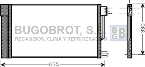 BUGOBROT 62-FT5314 - Condensateur, climatisation droxauto.com