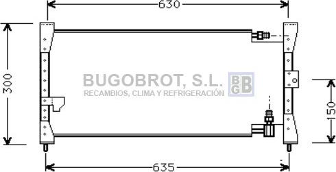BUGOBROT 62-HD5088 - Condensateur, climatisation droxauto.com