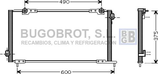 BUGOBROT 62-HD5105 - Condensateur, climatisation droxauto.com
