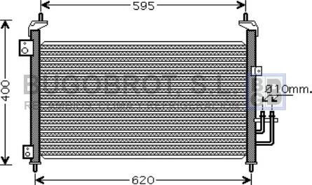 BUGOBROT 62-HD5213 - Condensateur, climatisation droxauto.com