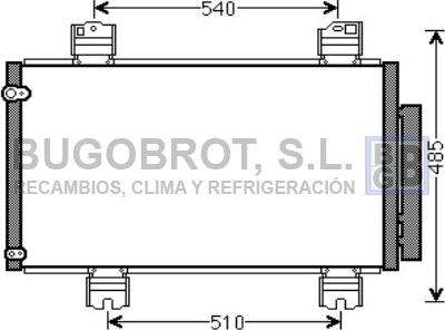 BUGOBROT 62-HD5236 - Condensateur, climatisation droxauto.com