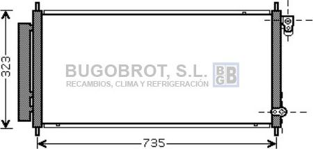 BUGOBROT 62-HD5222 - Condensateur, climatisation droxauto.com