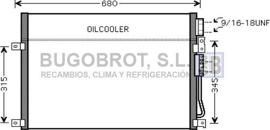 BUGOBROT 62-JE5045 - Condensateur, climatisation droxauto.com