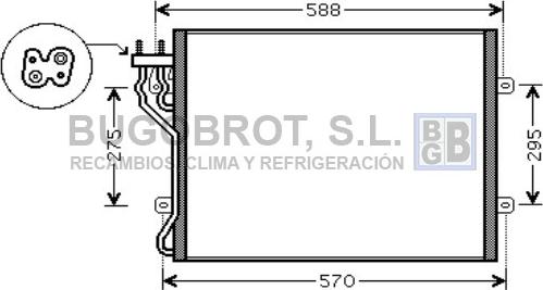 BUGOBROT 62-JE5035 - Condensateur, climatisation droxauto.com