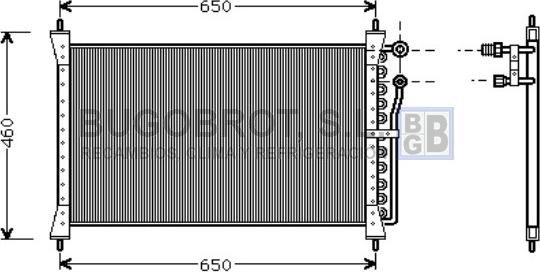 BUGOBROT 62-JR5012 - Condensateur, climatisation droxauto.com