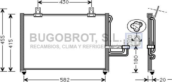 BUGOBROT 62-KA5026 - Condensateur, climatisation droxauto.com