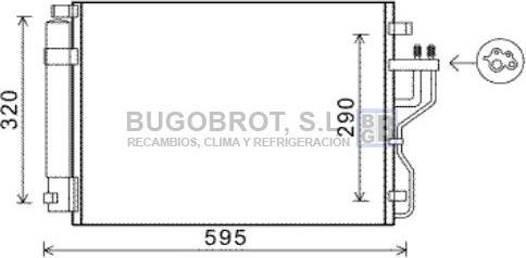 BUGOBROT 62-KA5151 - Condensateur, climatisation droxauto.com