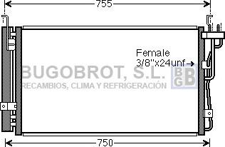 BUGOBROT 62-KA5210 - Condensateur, climatisation droxauto.com