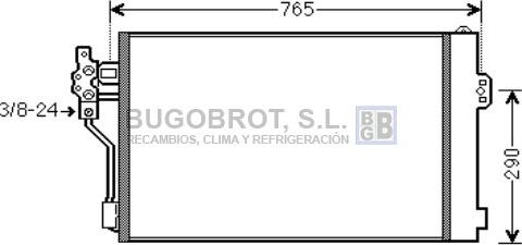 BUGOBROT 62-MS5484 - Condensateur, climatisation droxauto.com