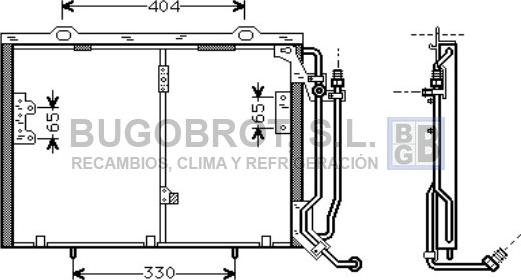 BUGOBROT 62-MS5245 - Condensateur, climatisation droxauto.com