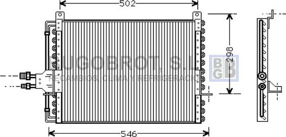 BUGOBROT 62-MS5206 - Condensateur, climatisation droxauto.com