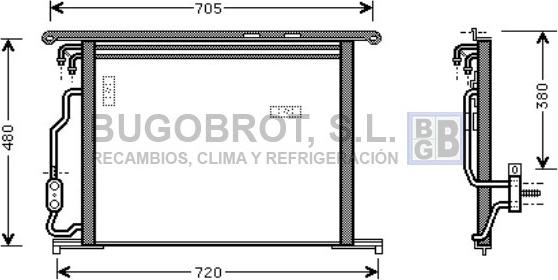 BUGOBROT 62-MS5280 - Condensateur, climatisation droxauto.com